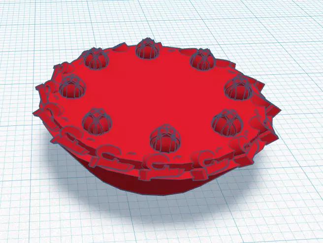 Magnetic decor a key lime pie or chocolate  3D print model_0