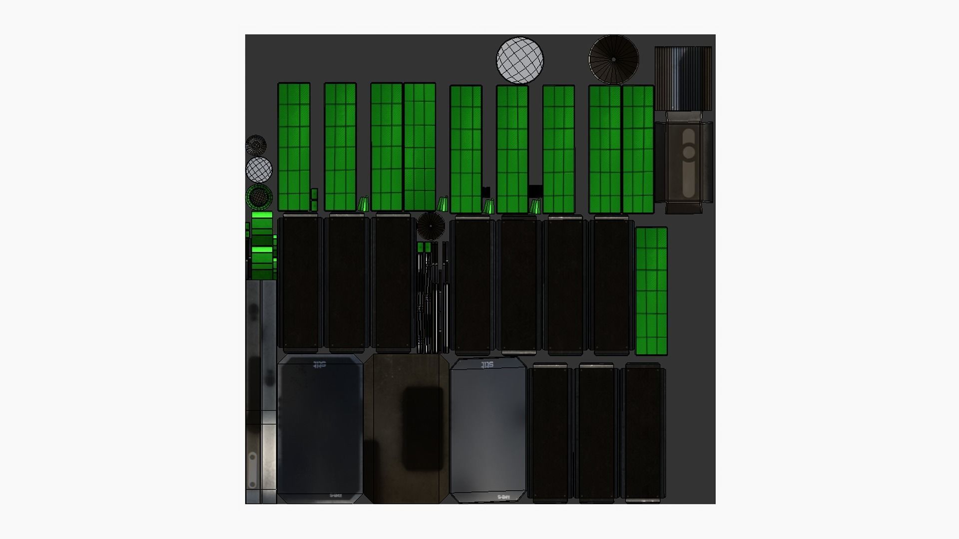 10 Satellite I Collection - SciFi Space Design _65