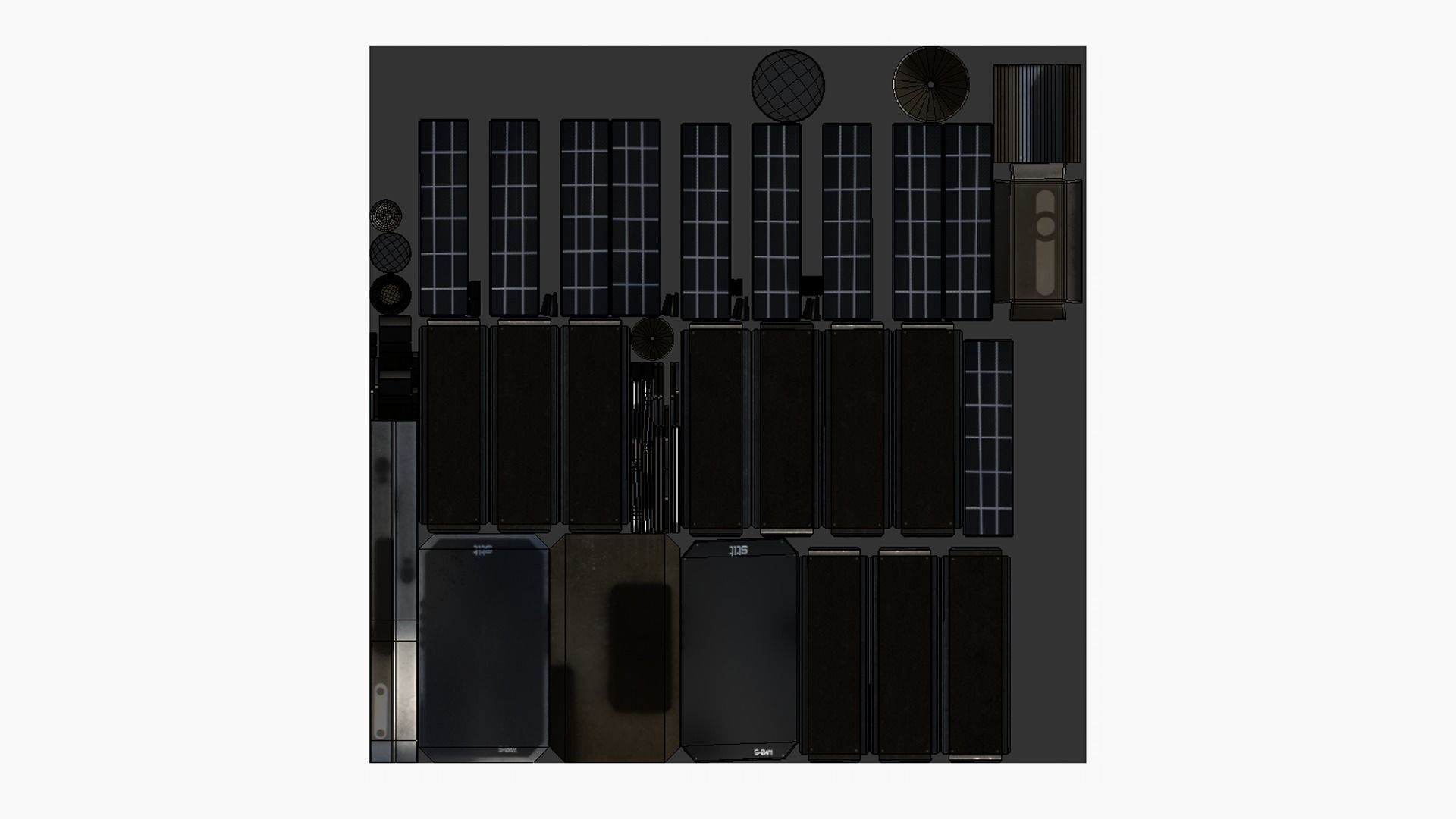 10 Satellite I Collection - SciFi Space Design _58