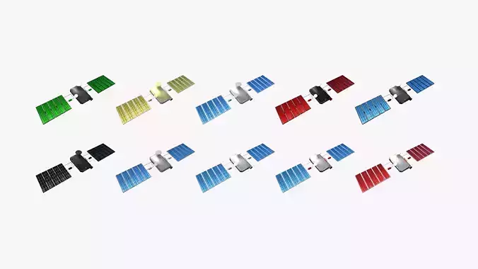 10 Satellite I Collection - SciFi Space Design 