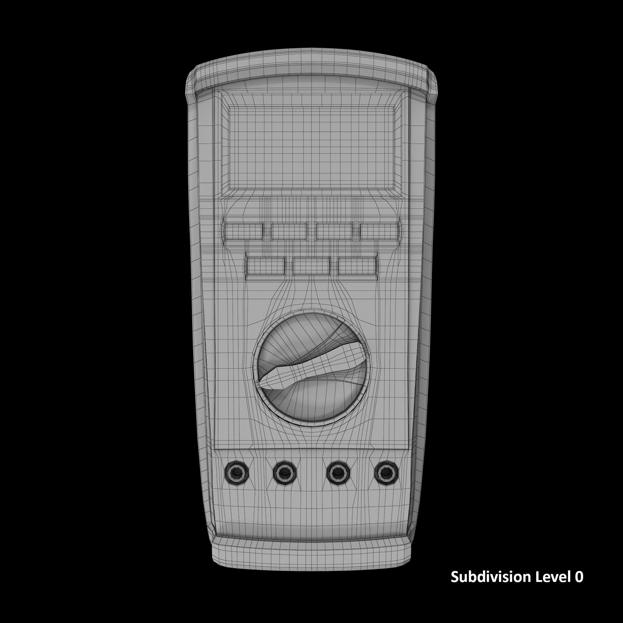SO Auto Range Digital Multimeter Low-poly 3D model_8
