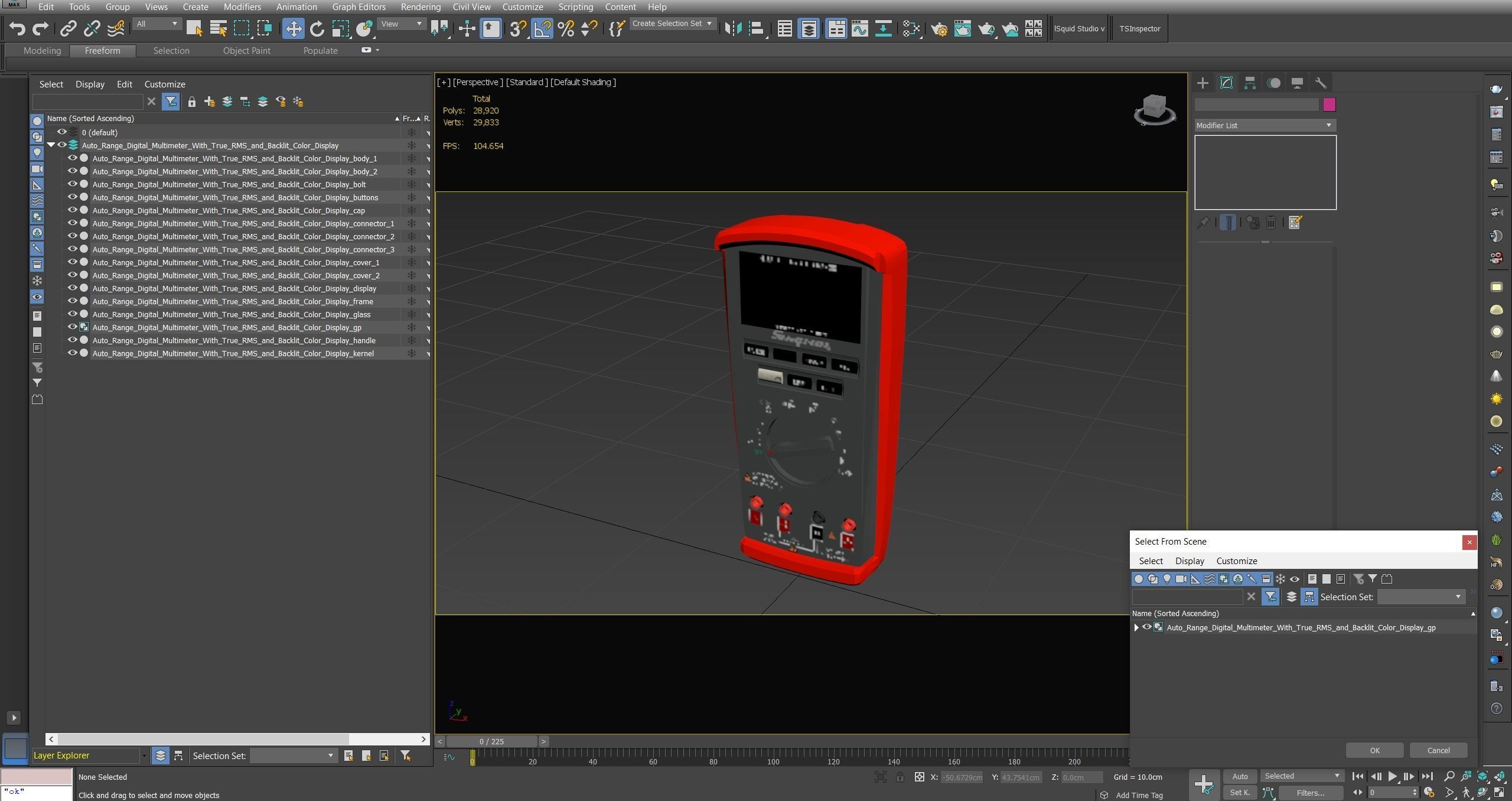 SO Auto Range Digital Multimeter Low-poly 3D model_25