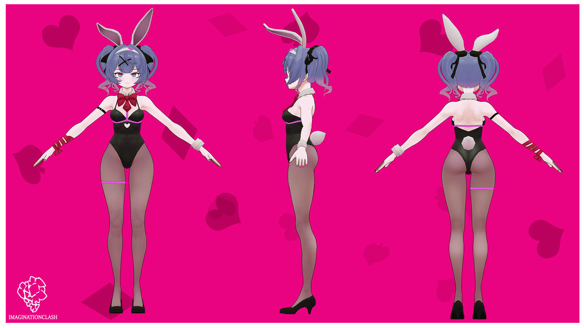 Hatsune Miku rabbit hole 3D model_2