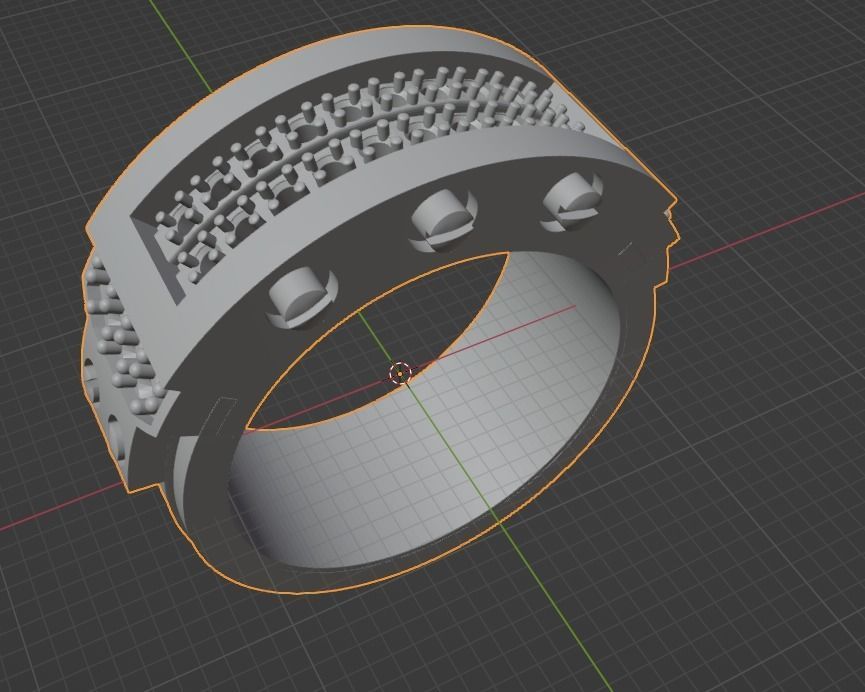 Anillo de 30 gramos y una talla de 11 3D print model_3