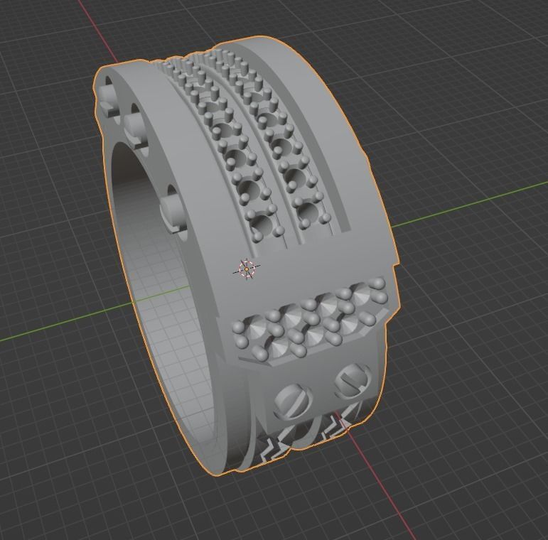 Anillo de 30 gramos y una talla de 11 3D print model_2