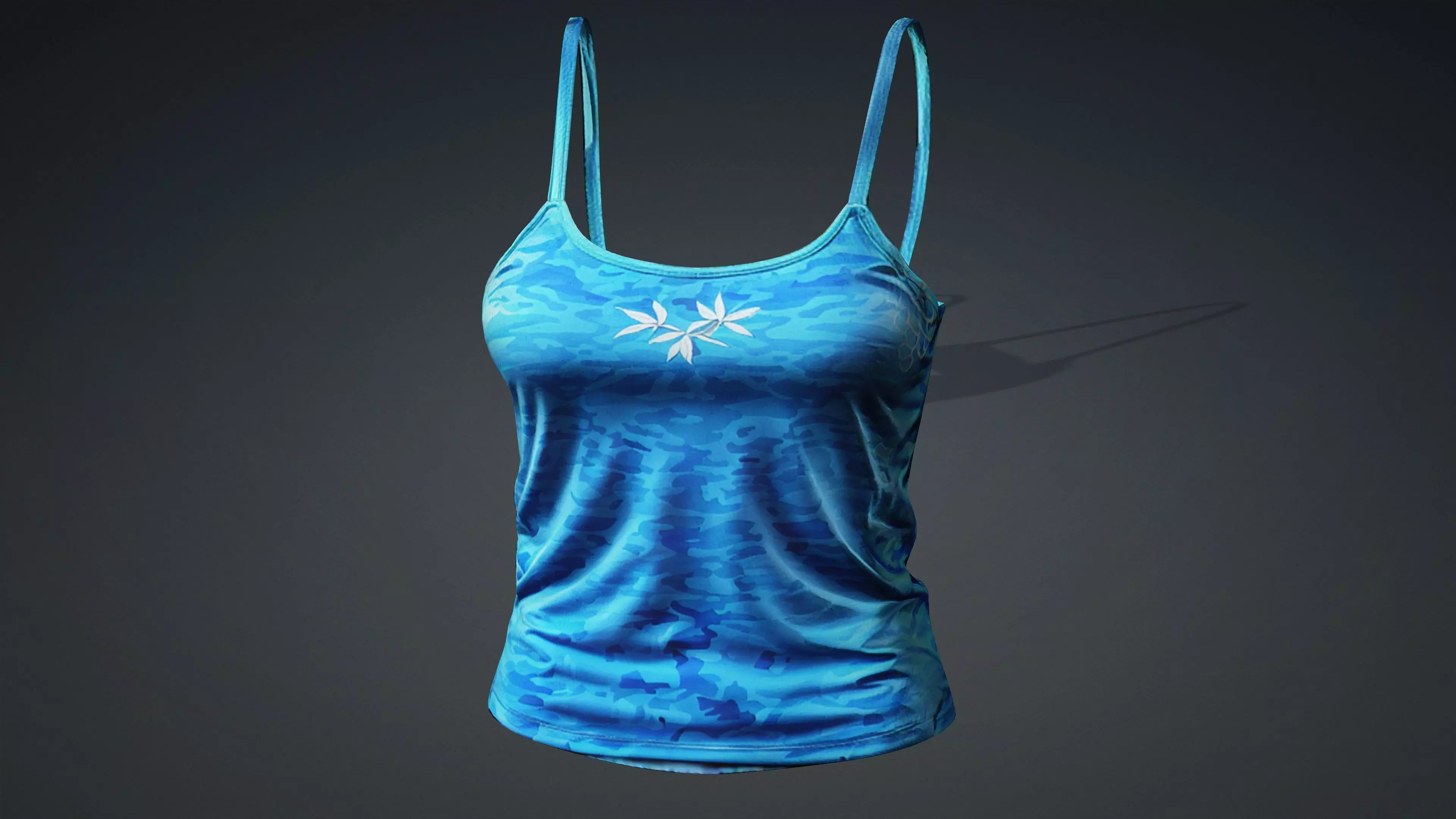 camouflage Top game ready UE5 PBR Low-poly 3D model_0