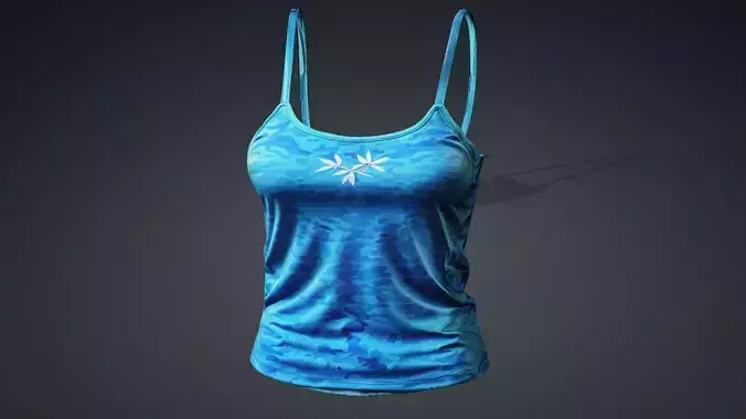 camouflage Top game ready UE5 PBR