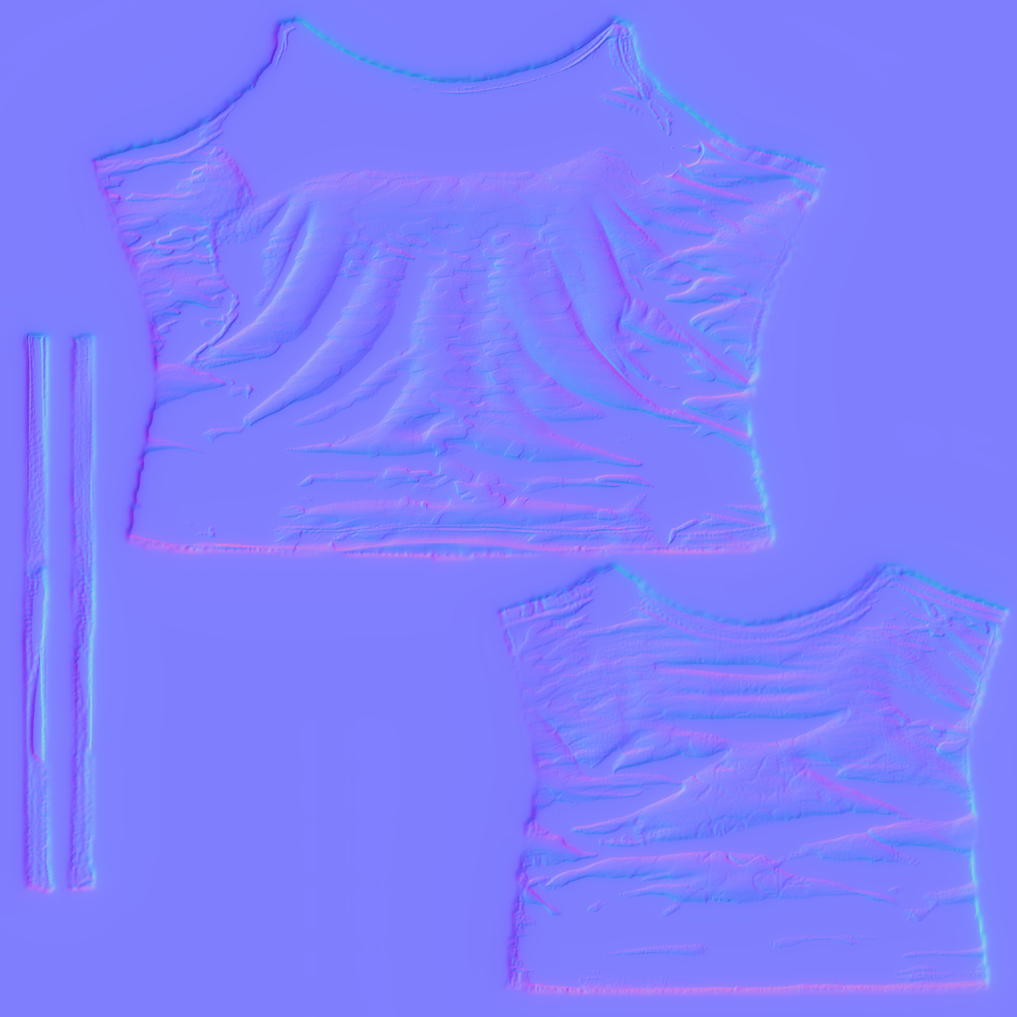 camouflage Top game ready UE5 PBR Low-poly 3D model_4