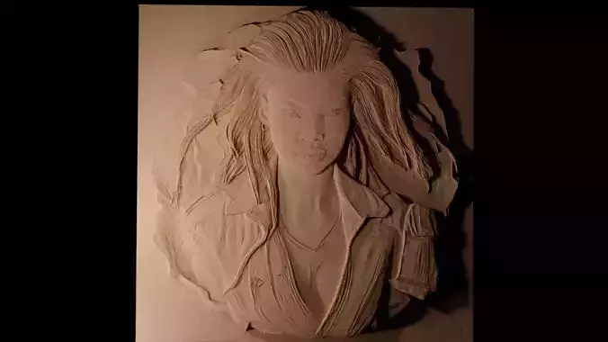 Zendaya CNC 3d Print High Relief Sand Casting 3D print model