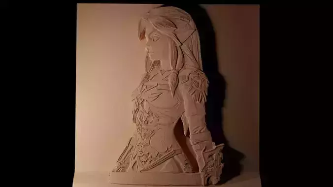 Zelda The Legend of Zelda CNC 3d Print High Relief Sand Casting