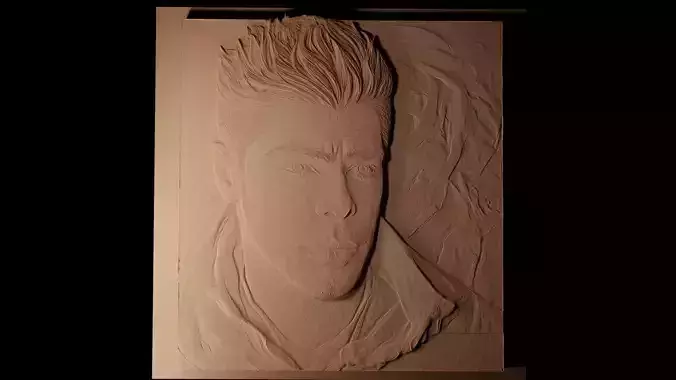 Zac Efron CNC 3d Print High Relief Sand Casting 3D print model