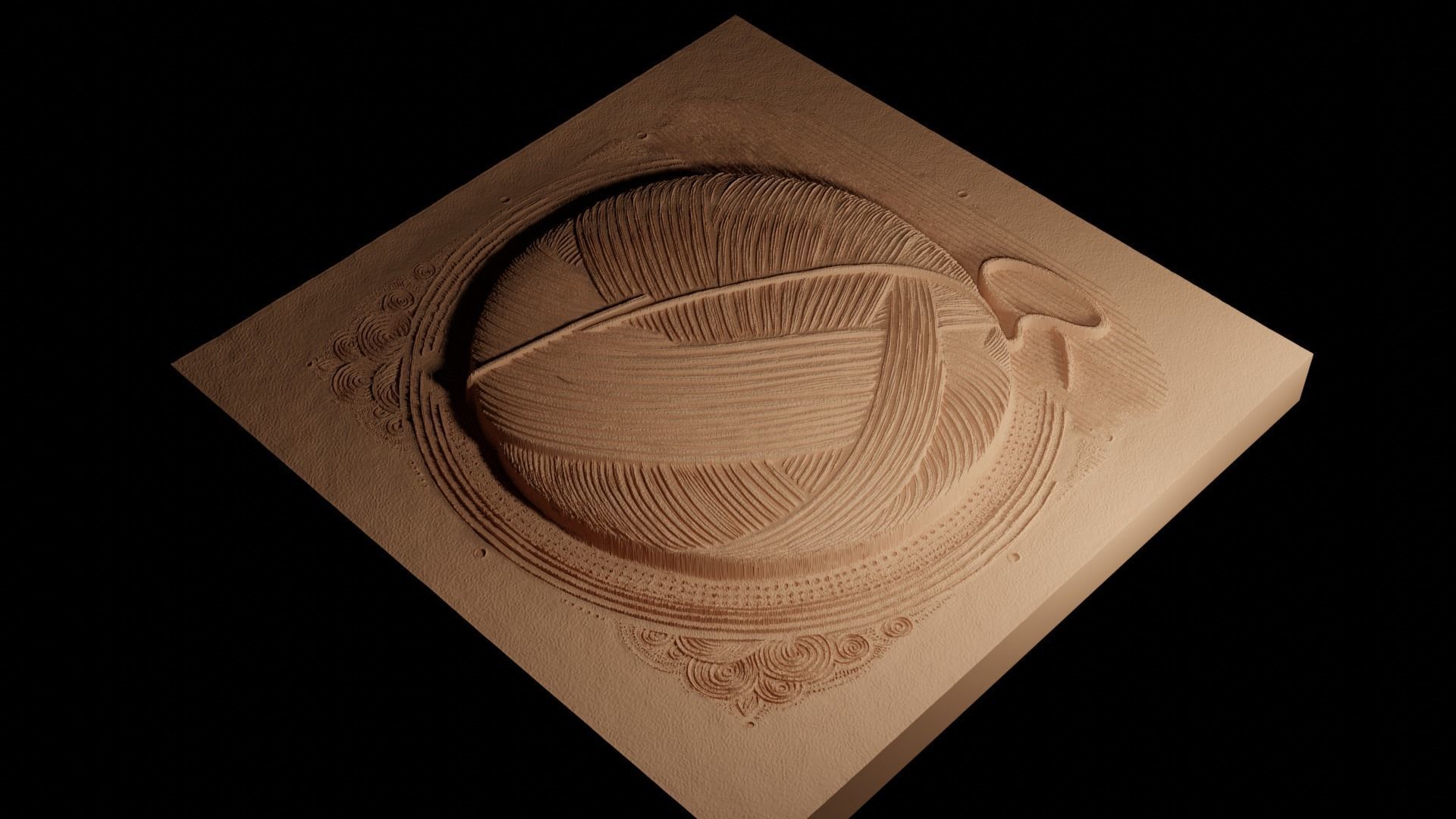 Yarn CNC 3d Print High Relief Sand Casting 3D print model_4