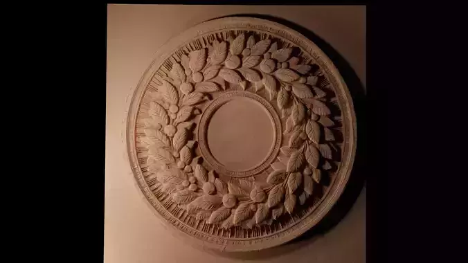 Wreath CNC 3d Print High Relief Sand Casting 3D print model Wreath CNC 3d Print High Relief Sand Casting 3D print model