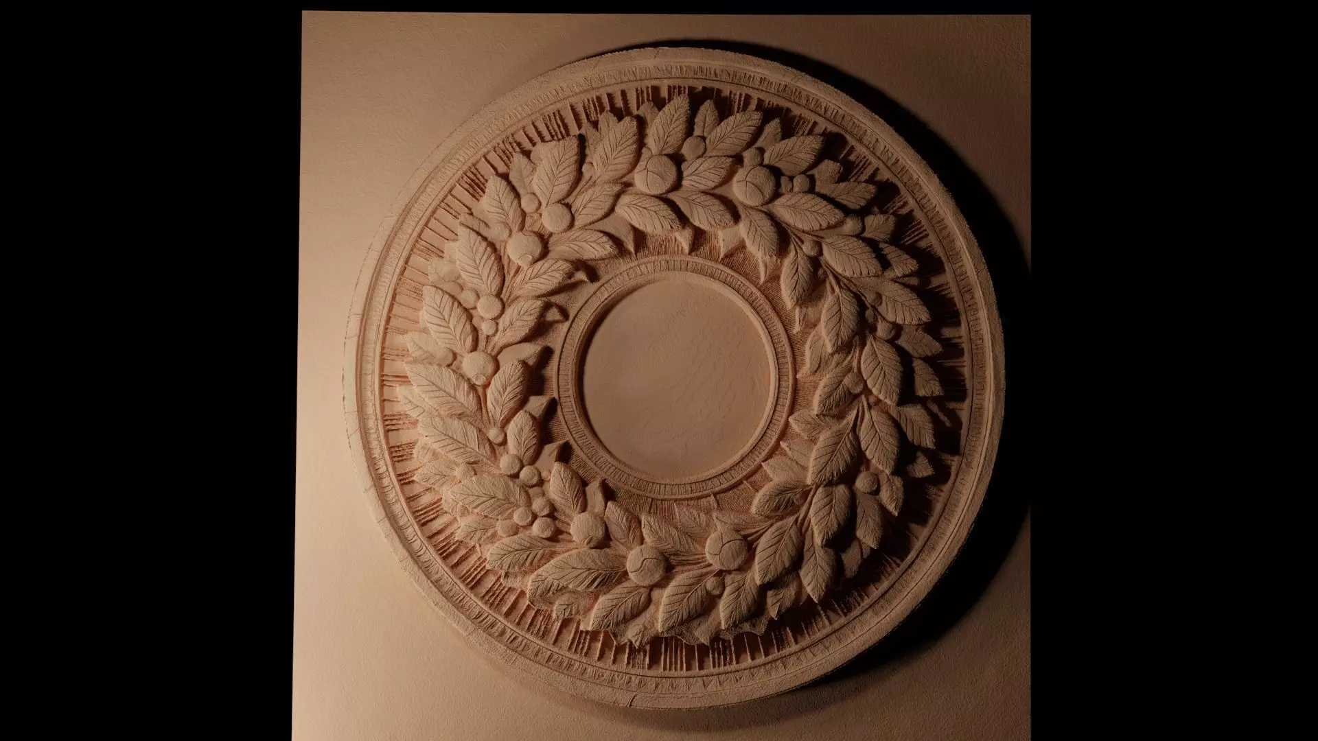 Wreath CNC 3d Print High Relief Sand Casting 3D print model_0