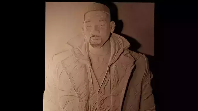 Will Smith CNC 3d Print High Relief Sand Casting