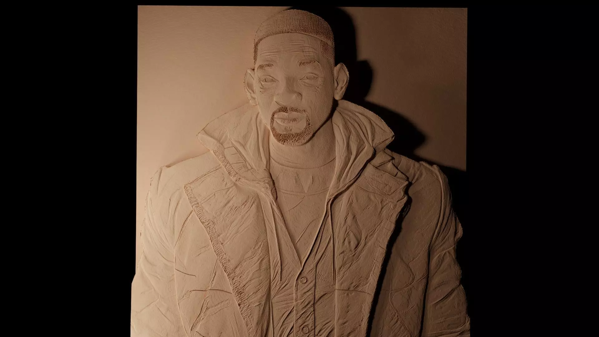 Will Smith CNC 3d Print High Relief Sand Casting 3D print model_0
