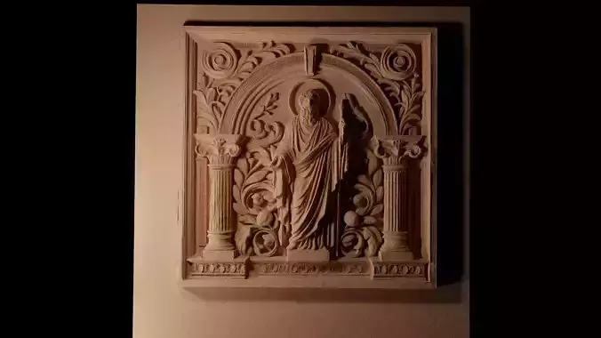 Wall 02 CNC 3d Print High Relief Sand Casting