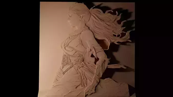 Vivenna Warbreaker CNC 3d Print High Relief Sand Casting