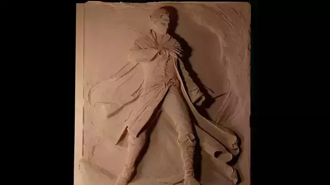 Vin Mistborn CNC 3d Print High Relief Sand Casting