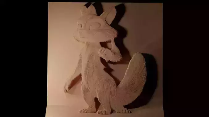 Verne Over the Hedge CNC 3d Print High Relief Sand Casting 3D print model