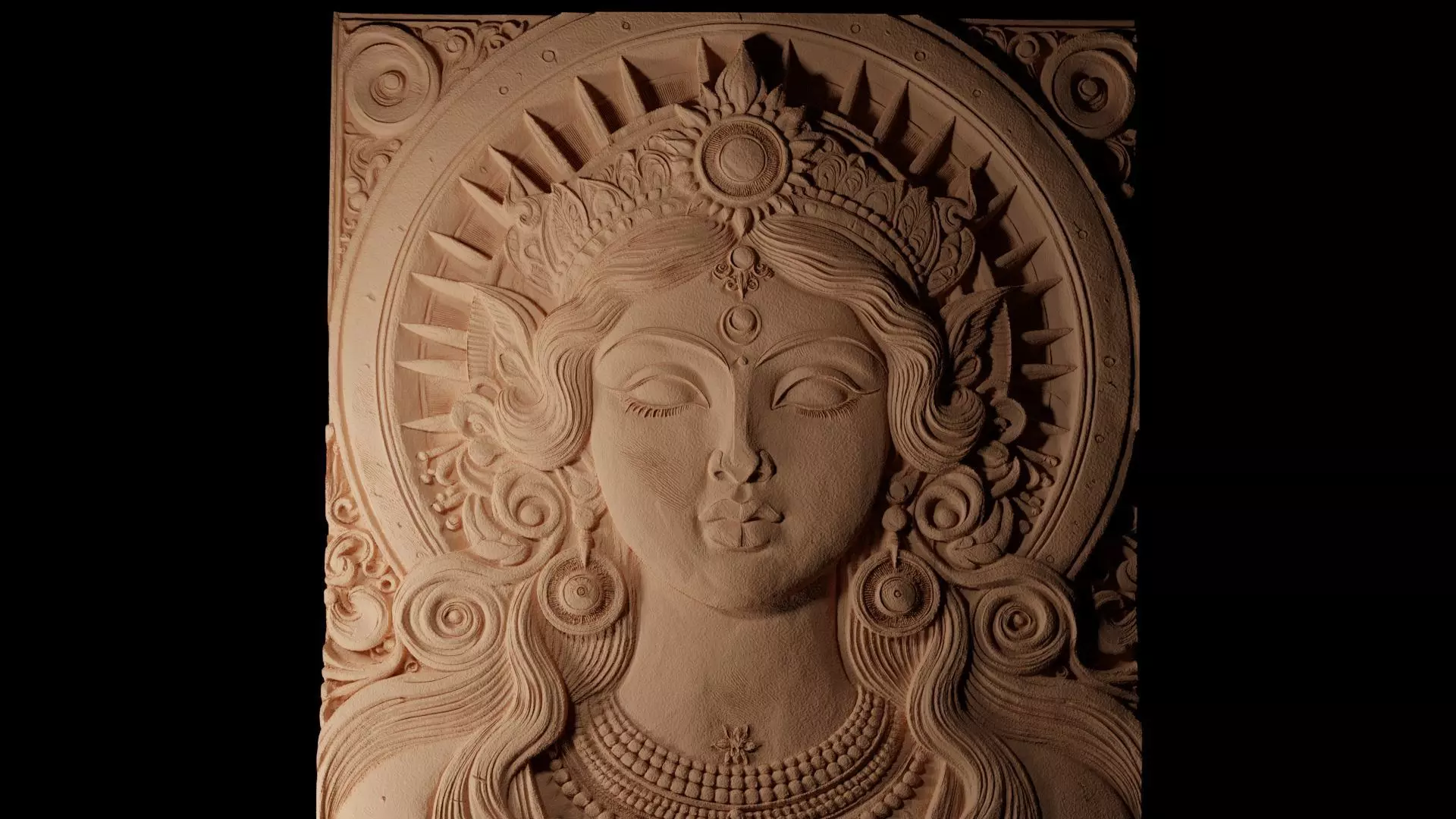 Venus CNC 3d Print High Relief Sand Casting 3D print model_0