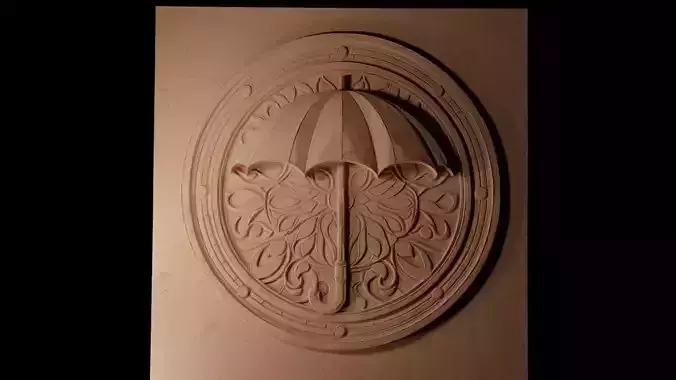 Umbrella CNC 3d Print High Relief Sand Casting 3D print model