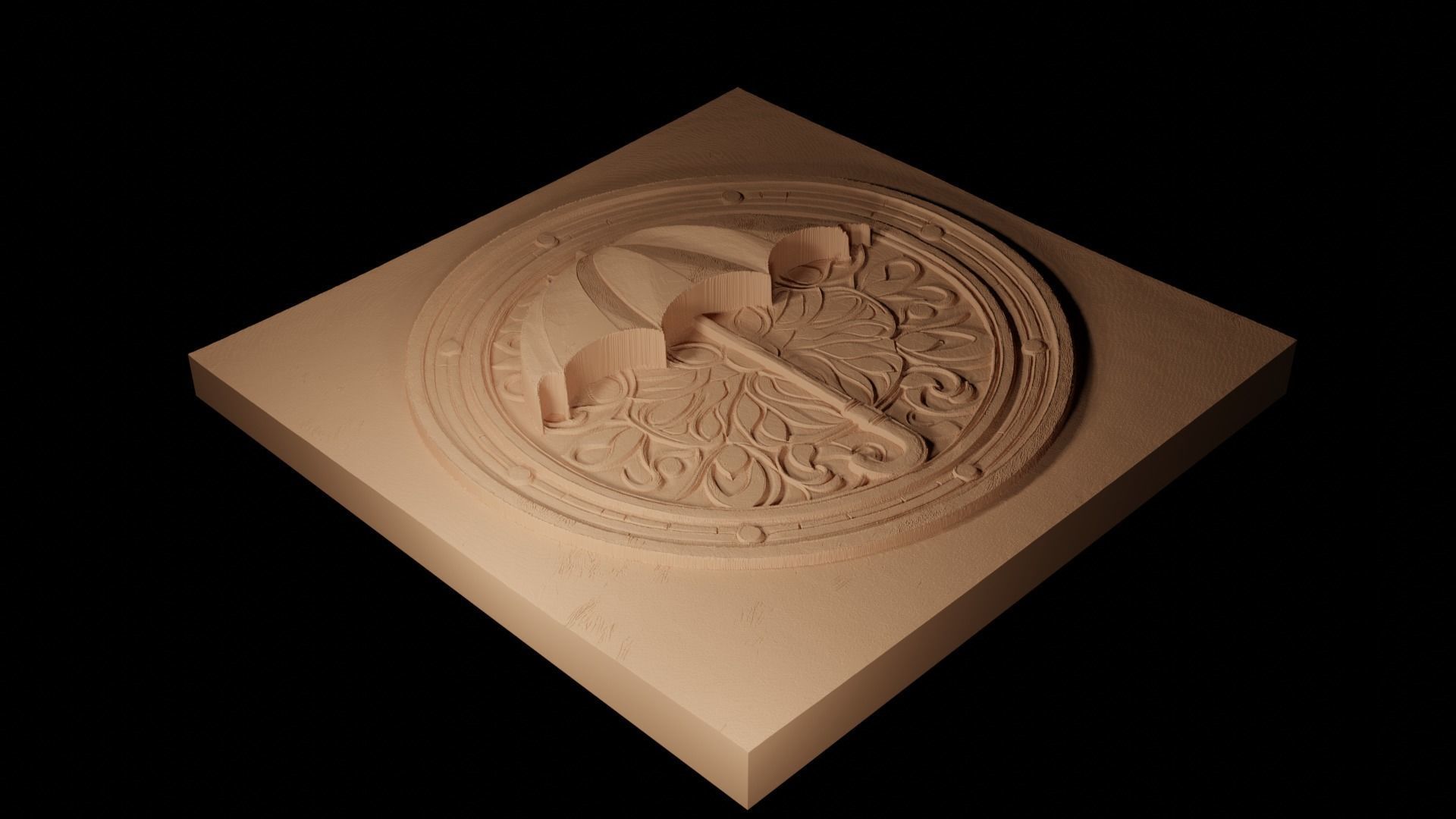 Umbrella CNC 3d Print High Relief Sand Casting 3D print model_2