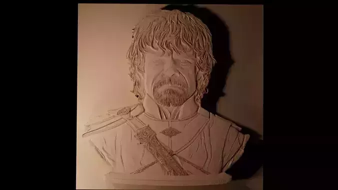 Tyrion Lannister GoT CNC 3d Print High Relief Sand Casting