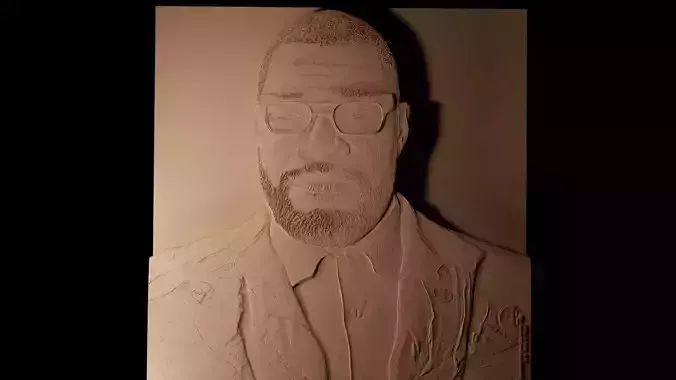 Tyler Perry CNC 3d Print High Relief Sand Casting
