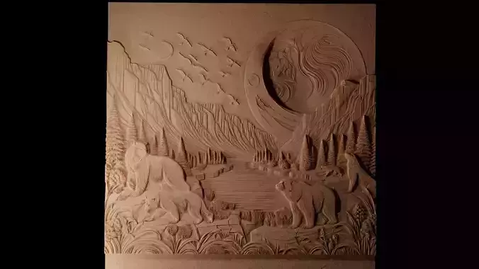 Tundra CNC 3d Print High Relief Sand Casting