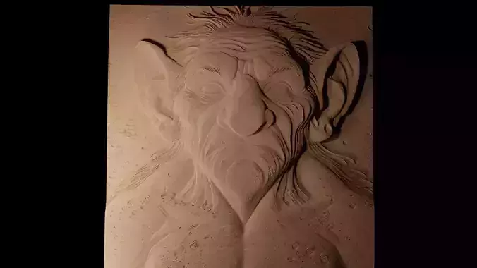 Troll CNC 3d Print High Relief Sand Casting