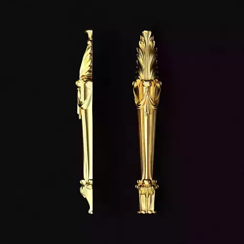 Carved column capital