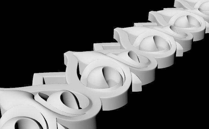 Decor for furniture 3D model_4