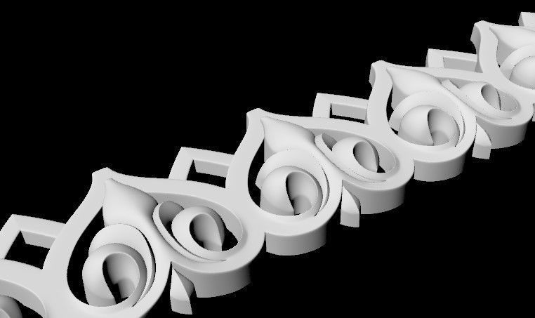 Decor for furniture 3D model_3