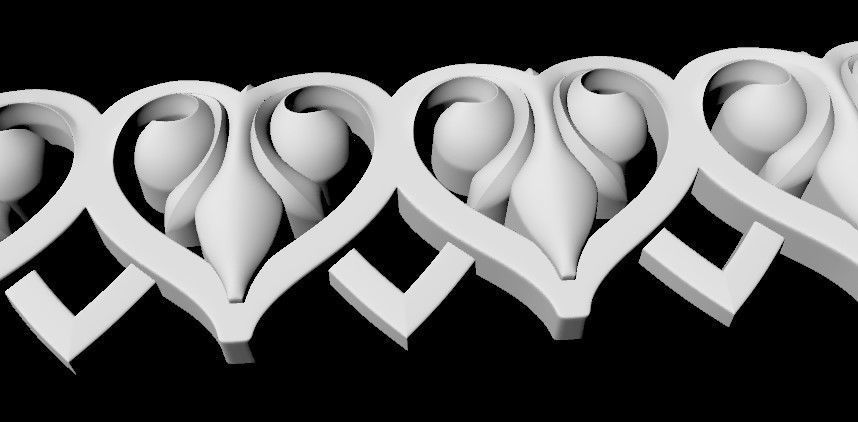 Decor for furniture 3D model_5