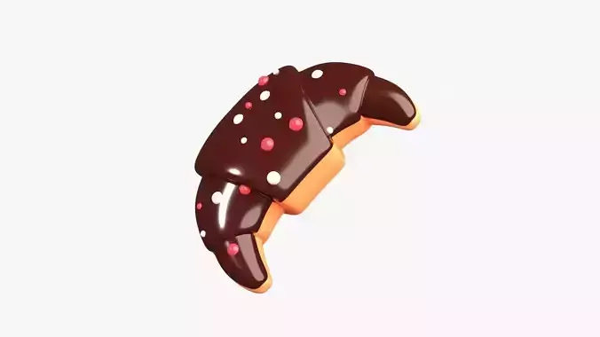 Croissant 3D Illustration