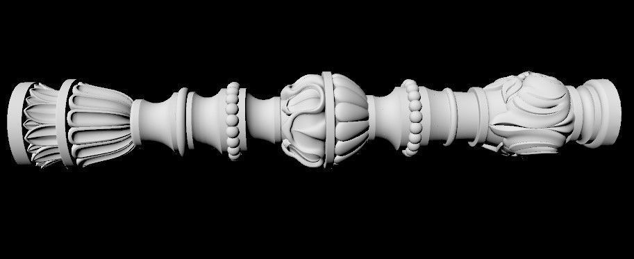 antique baluster 3D model_3