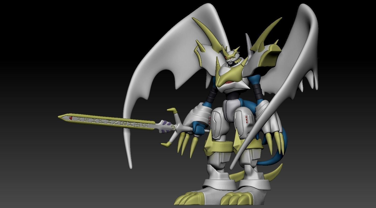 Imperialdramon Paladin Mode 3D print model_3