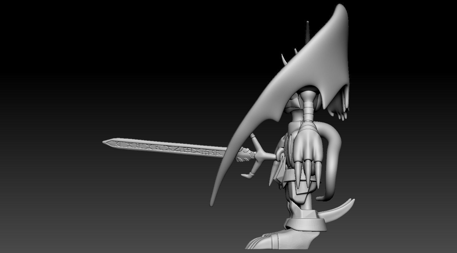 Imperialdramon Paladin Mode 3D print model_1