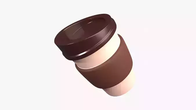 Coffee Cup 3D Illustration