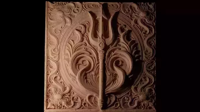 Trident CNC 3d Print High Relief Sand Casting