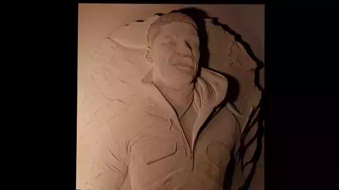 Trevor Noah CNC 3d Print High Relief Sand Casting