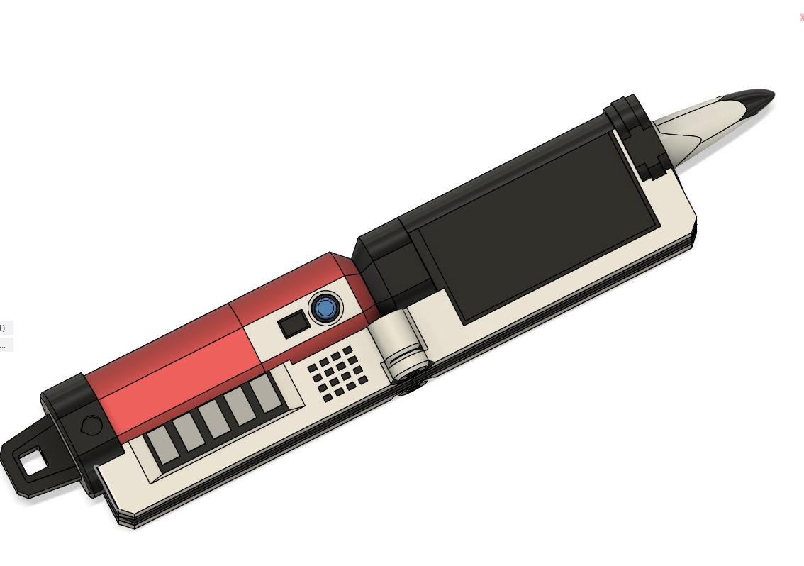 Samurai Sentai Shinkenger Shodo Phone Prop 3D print model_5