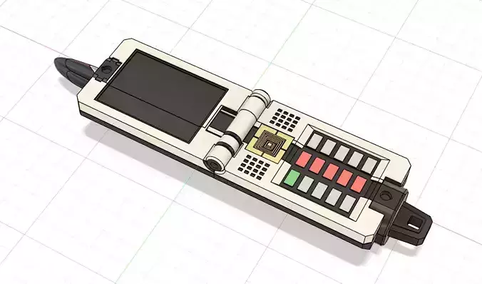 Samurai Sentai Shinkenger Shodo Phone Prop 3D print model Samurai Sentai Shinkenger Shodo Phone Prop 3D print model