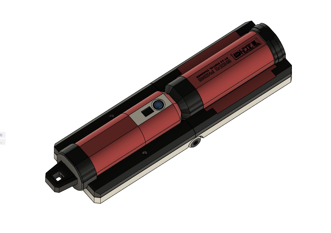 Samurai Sentai Shinkenger Shodo Phone Prop 3D print model_4