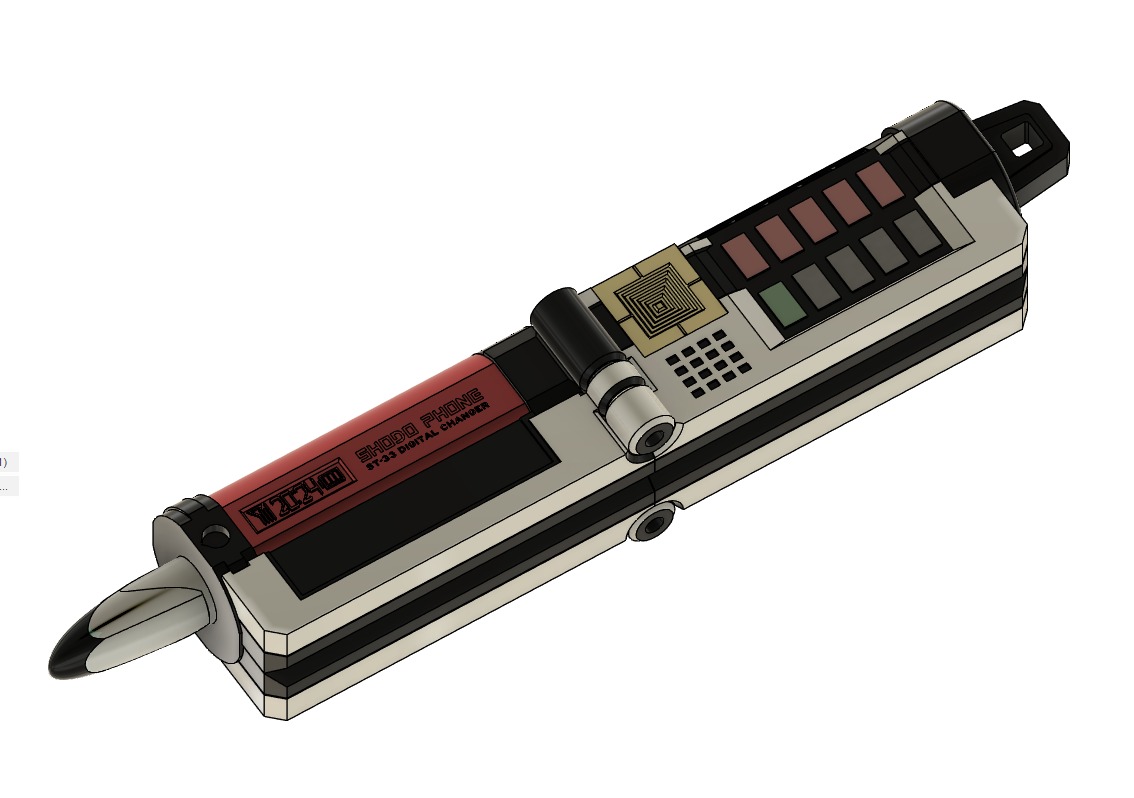 Samurai Sentai Shinkenger Shodo Phone Prop 3D print model_19