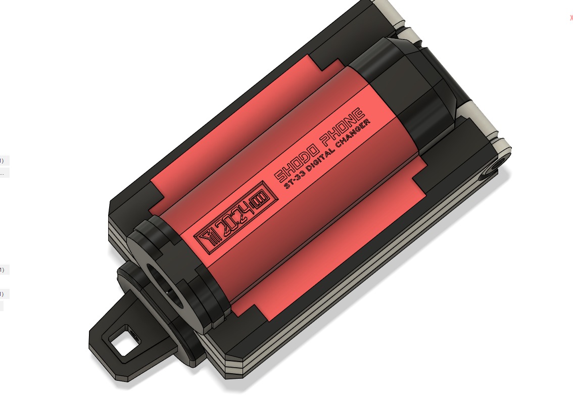 Samurai Sentai Shinkenger Shodo Phone Prop 3D print model_3