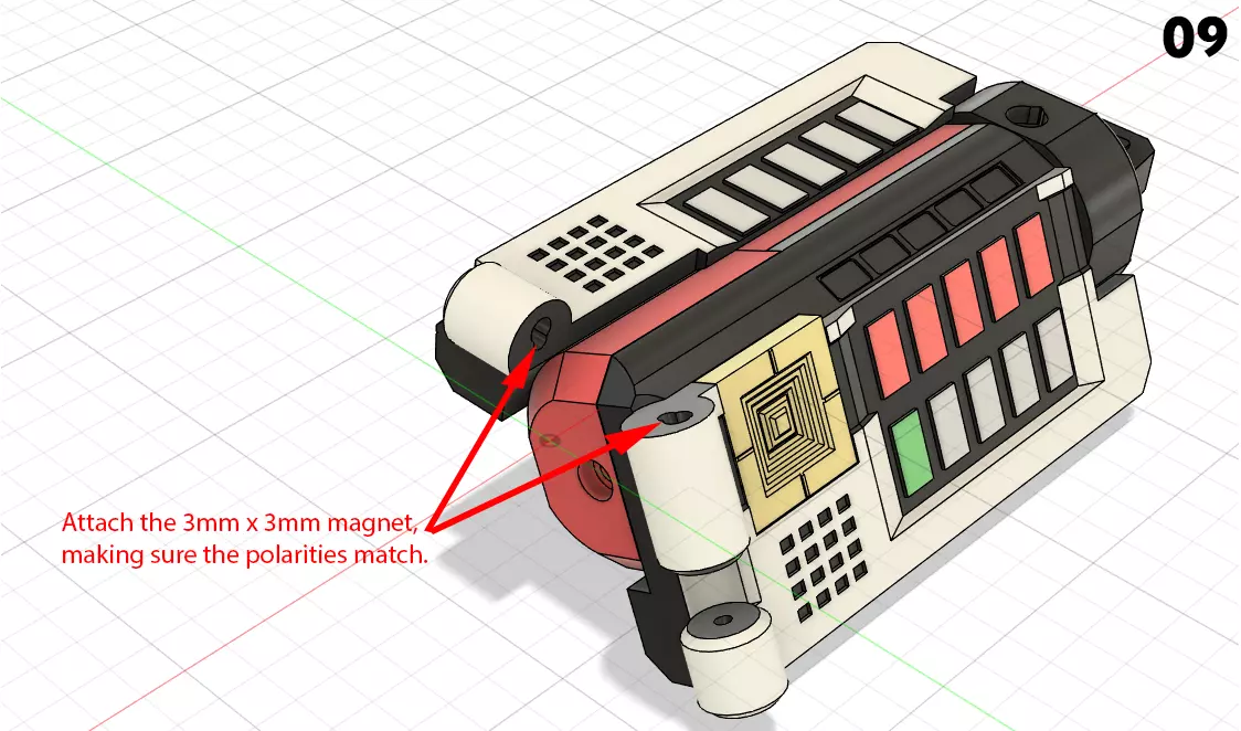 Samurai Sentai Shinkenger Shodo Phone Prop 3D print model_14