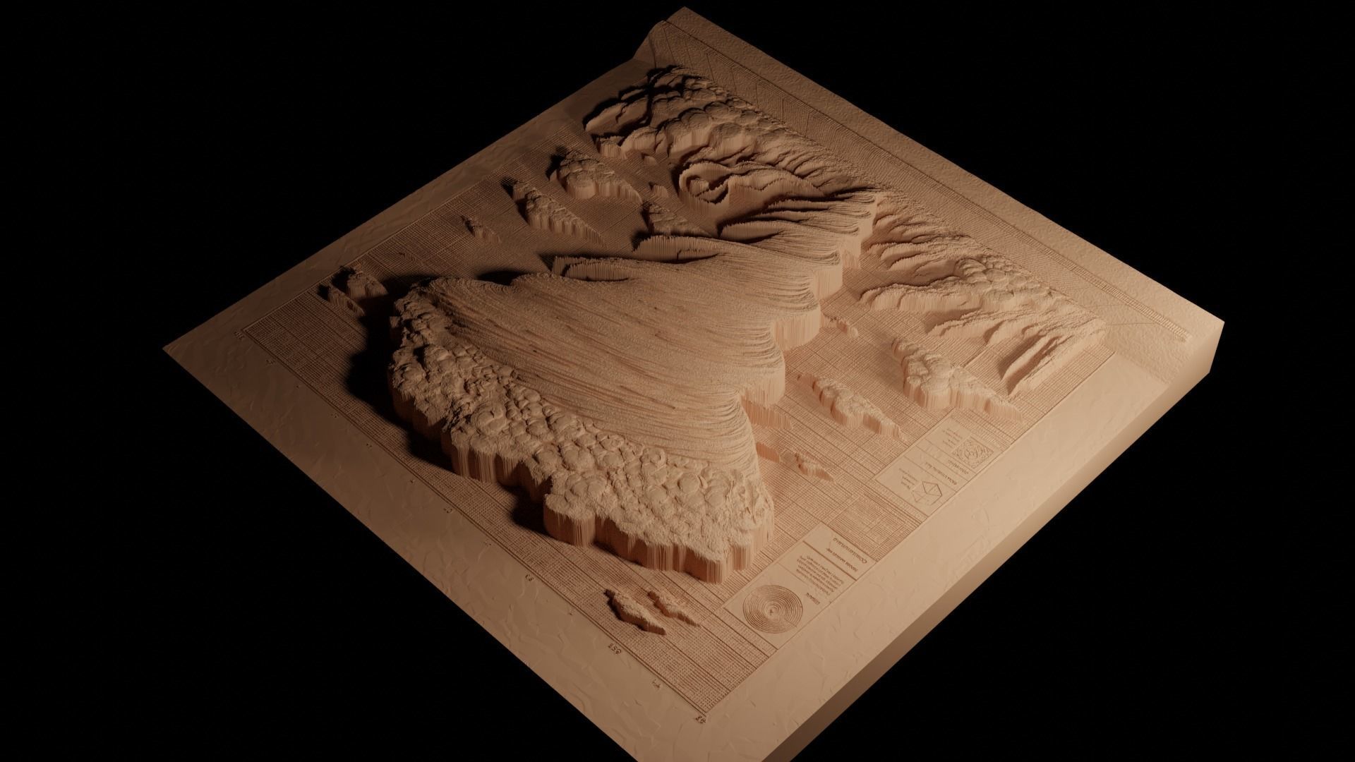 Tornado CNC 3d Print High Relief Sand Casting 3D print model_4