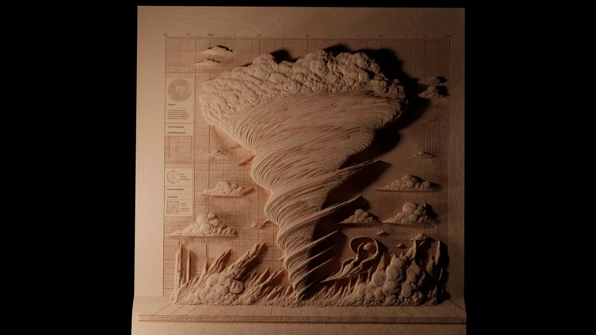 Tornado CNC 3d Print High Relief Sand Casting 3D print model_0